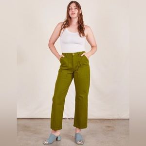 Big Bud Press Work Pants Olive Green Size XS